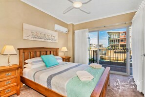 Fall in love with the master bedroom with a view, that opens to the balcony.