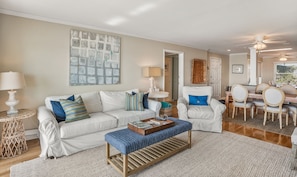Pottery Barn style with a coastal touch