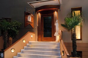 Front of property – evening/night