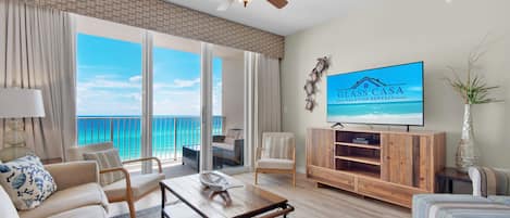 Majestic Sun 610B - Beach View Living Area, HDTV, Sleeper Sofa