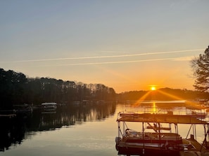 Gorgeous long range views from the dock.