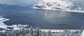 Winter view from the Mosier Plateau Trail, located across the street.