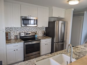 Fully stocked kitchen