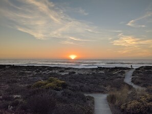 Sunset view from the deck