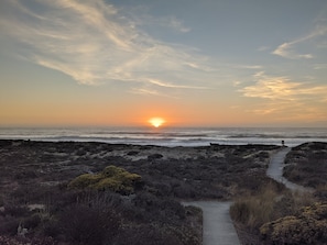 Sunset view from the deck