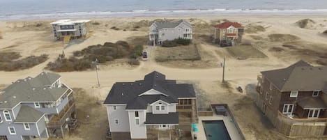 2nd row/semi-oceanfront - 2 houses north of direct beach access!
