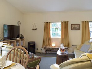 Living room/dining area | Owls About - Torwood Lodges, Cenarth, near Newcastle Emlyn