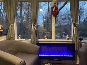 Christmas Winter View from the Living Room!