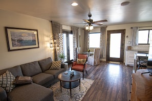 lounging couch for watching television or reading comfort