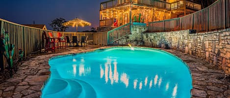 Enjoy the pool day or night!
