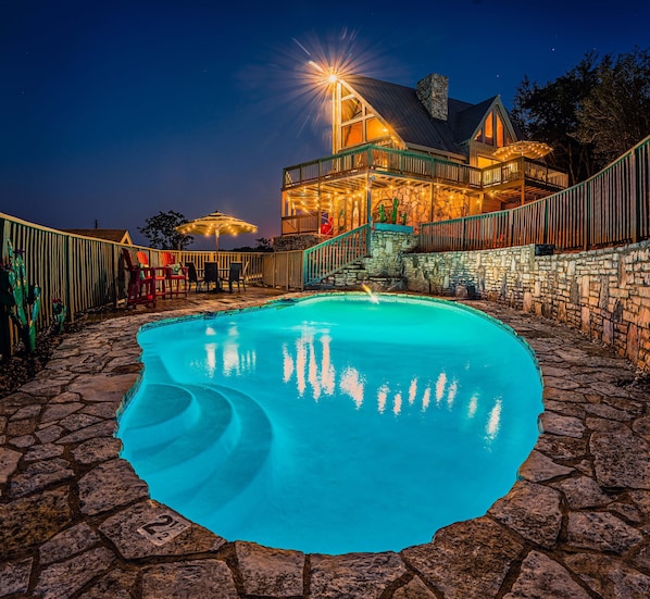 Enjoy the pool day or night!