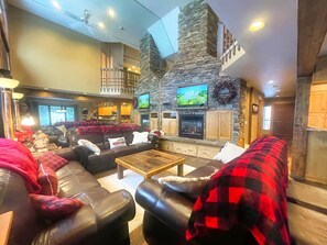 Living Room with a new 55” Visio Smart TV.