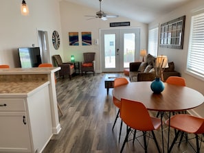 deck outside the french doors