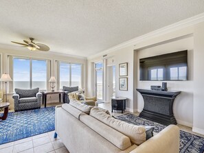 Living Area with Ocean Front Views at 3405 SeaCrest
