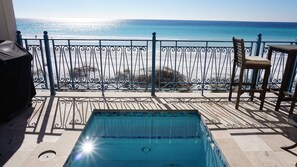 First floor pool area.