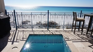 First floor pool area.