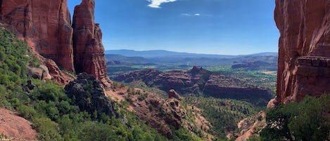 Welcome to Sedona from the top of Cathedral Rock