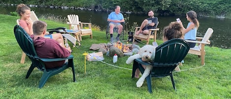 Family around the Campfire