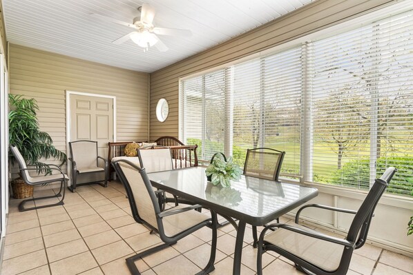 Sunroom With Golf Course View