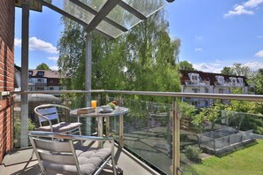 Villa Höger Whg. 08 - Blick auf den überdachten Balkon
