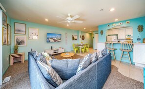 Comfy living room area with plush seating
