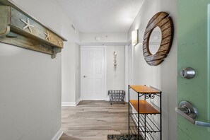 Enjoy the beautiful beach decor throughout this unit.