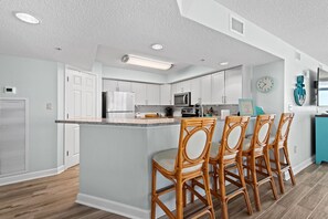 Have breakfast every morning at the bar before heading out to the beach!