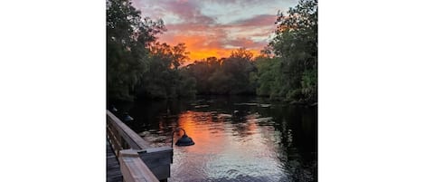 Beautiful  sunsets to end your relaxing days on the river. 