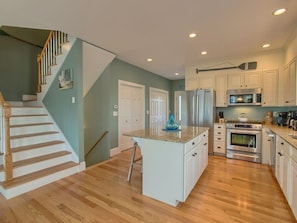 Kitchen island with seating