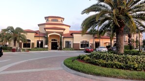 Clubhouse and Entrance to gated community.