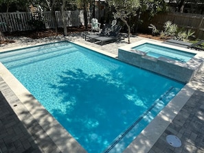 Private pool can be heated outside of summer; separate spa!