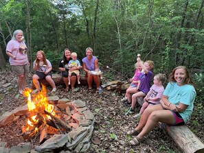 Roasting marshmallows!