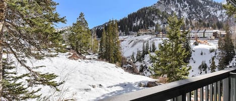 View off the Master Balcony Allows guests to Look into the Town of Alta