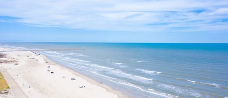 The beach next to your condo.