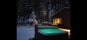 River front hot tub view