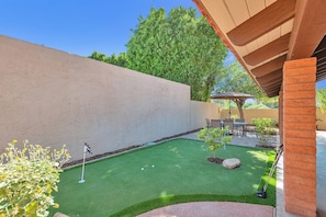 Just play, have fun & enjoy the game! Outdoor putting green