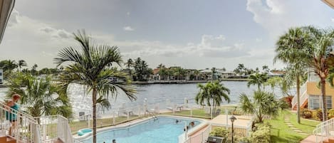 Heated pool with a spectacular view!