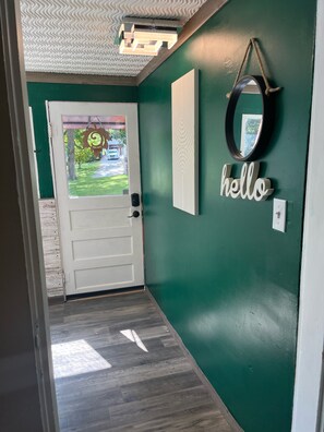 Sunroom entrance area.