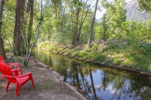 Private access to Hermosa Creek and its peaceful offshoot channel