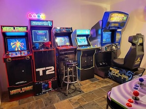 The classic free play basement arcade will bring hours of entertainment.