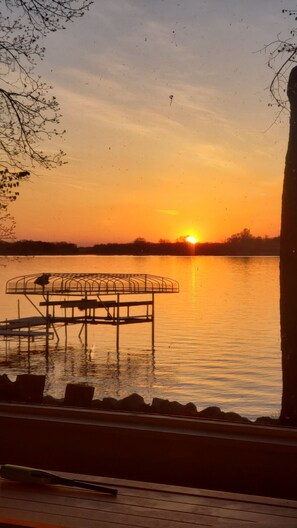 Watch the sunset from the dock or screen porch!