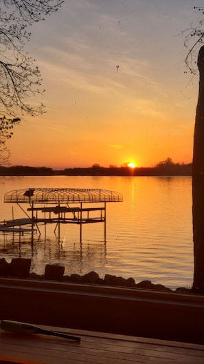 Watch the sunset from the dock or screen porch!