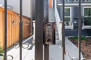 Our gated front entrance.