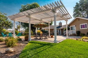 Pergola is a nice outdoor dining area