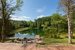 View of lake from the cabin