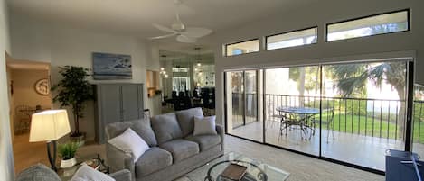 Living Room, looking out towards lanai