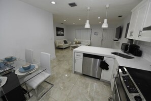 Fully equipped kitchen with all the necessities that will make you feel at home!