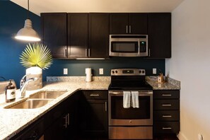 Fully stocked kitchen 