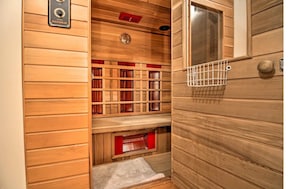 Enjoy a nice Sauna - located at the top of the second floor stairs!