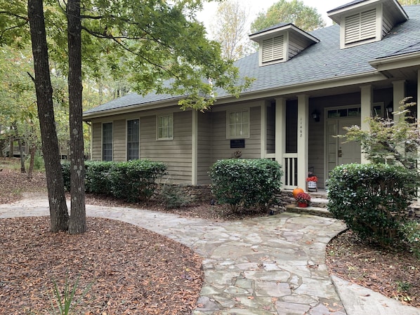 Front view of cottage